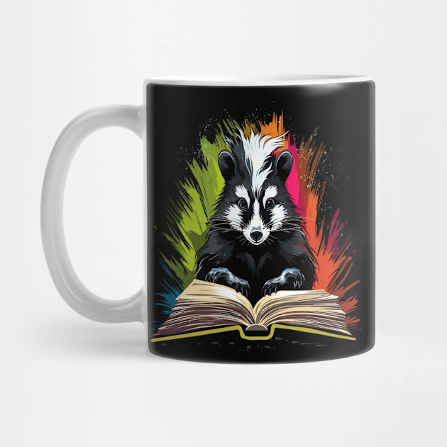 Skunk Reads Book by JH Mart